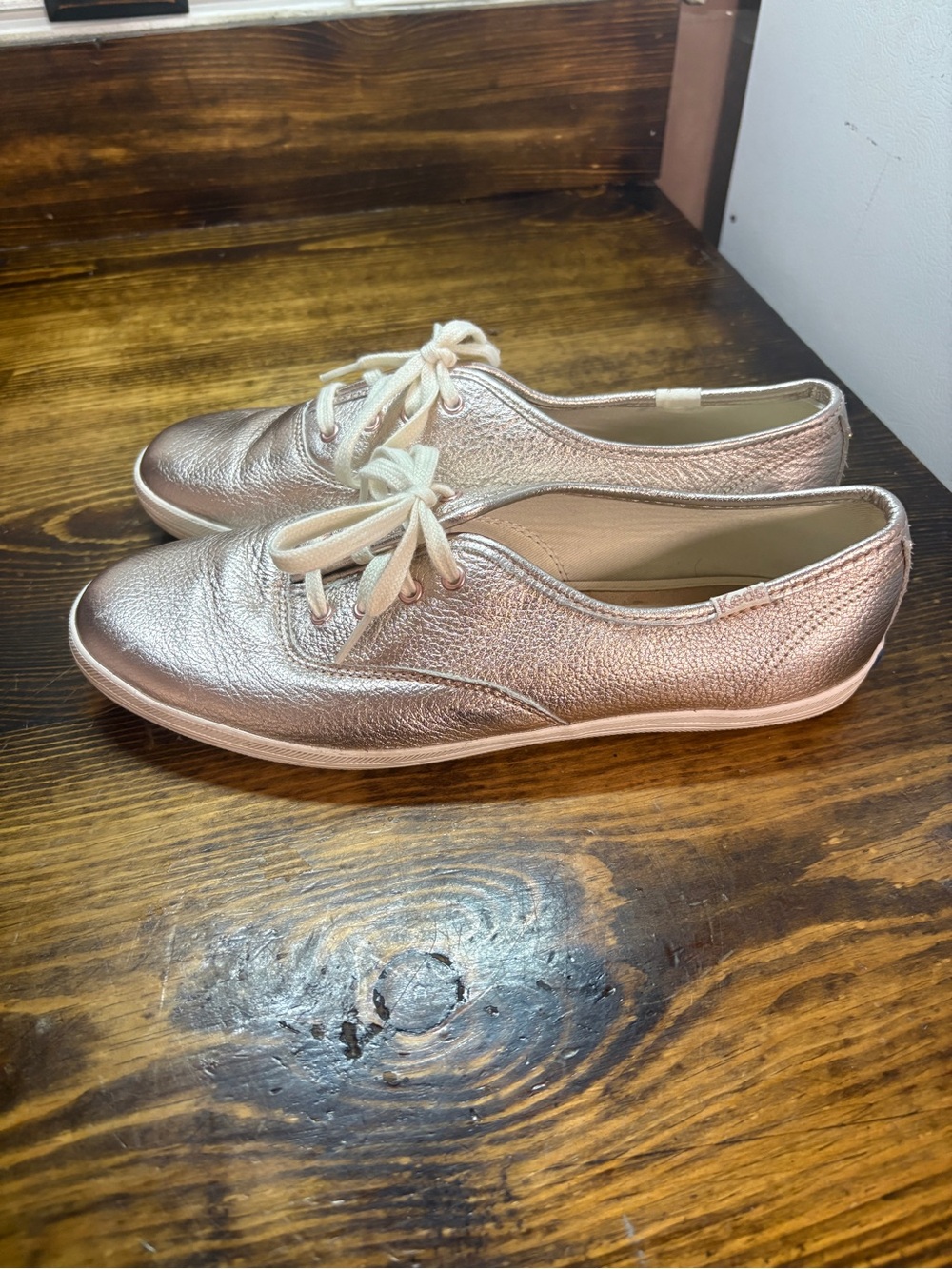 Keds Kate spade rose gold sneakers size 8.5